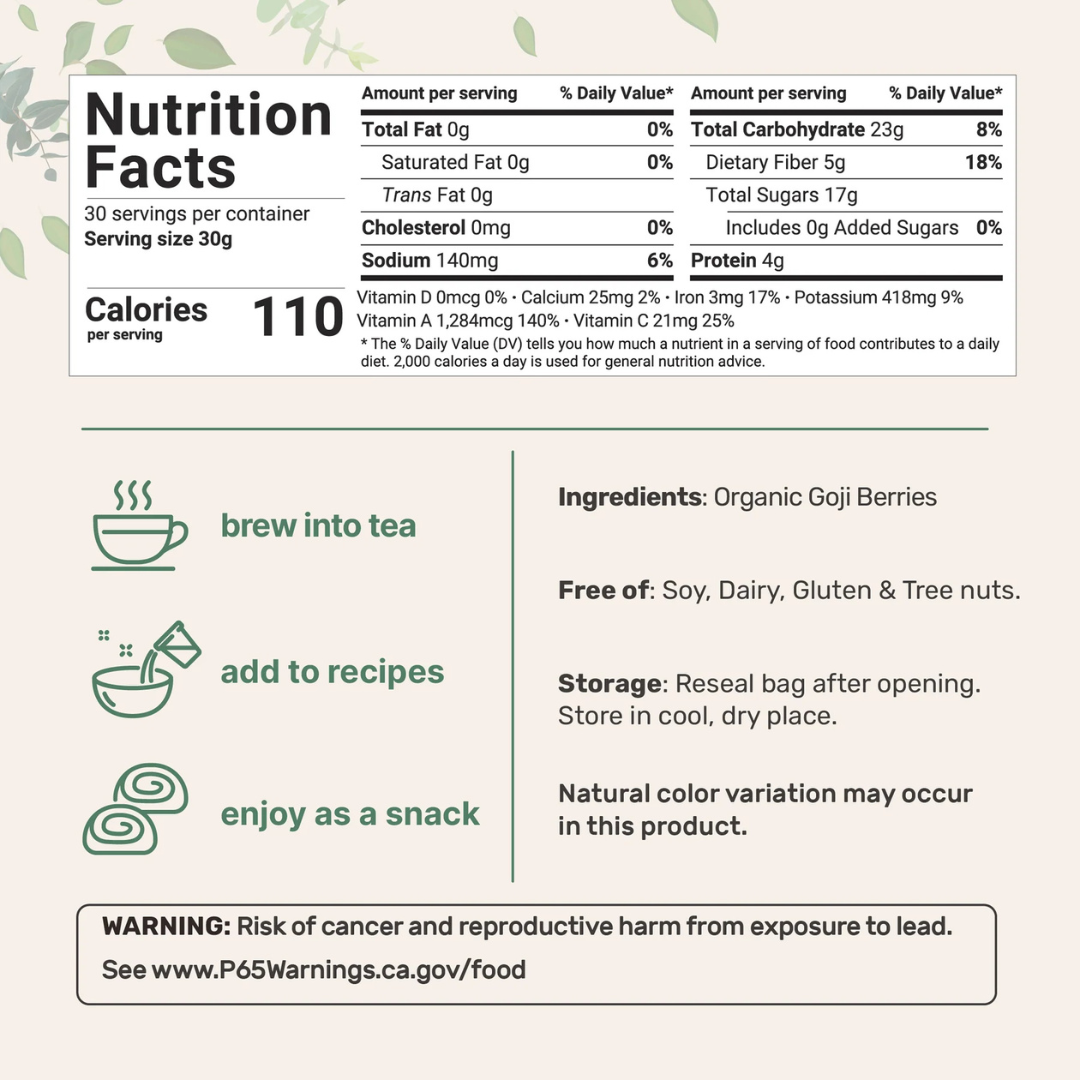 Organic Sundried Goji Berries